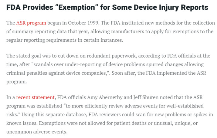 FDA官网医械事故报告公布_保健品招商网